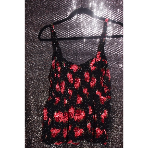 Torrid, size 1, Floral Spaghetti Strap - Picture 1 of 3